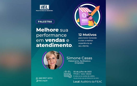 Palestra: Melhore sua Performance em Vendas e Atendimento